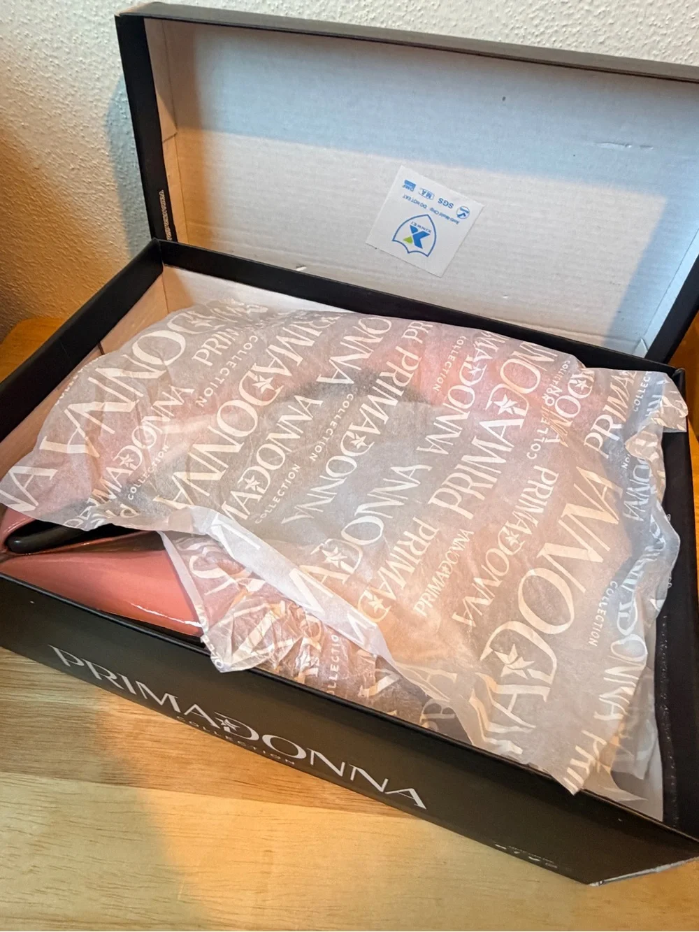 Prima Donna Collection Pink Patent Pointed-Toe Heels New in Box with bag